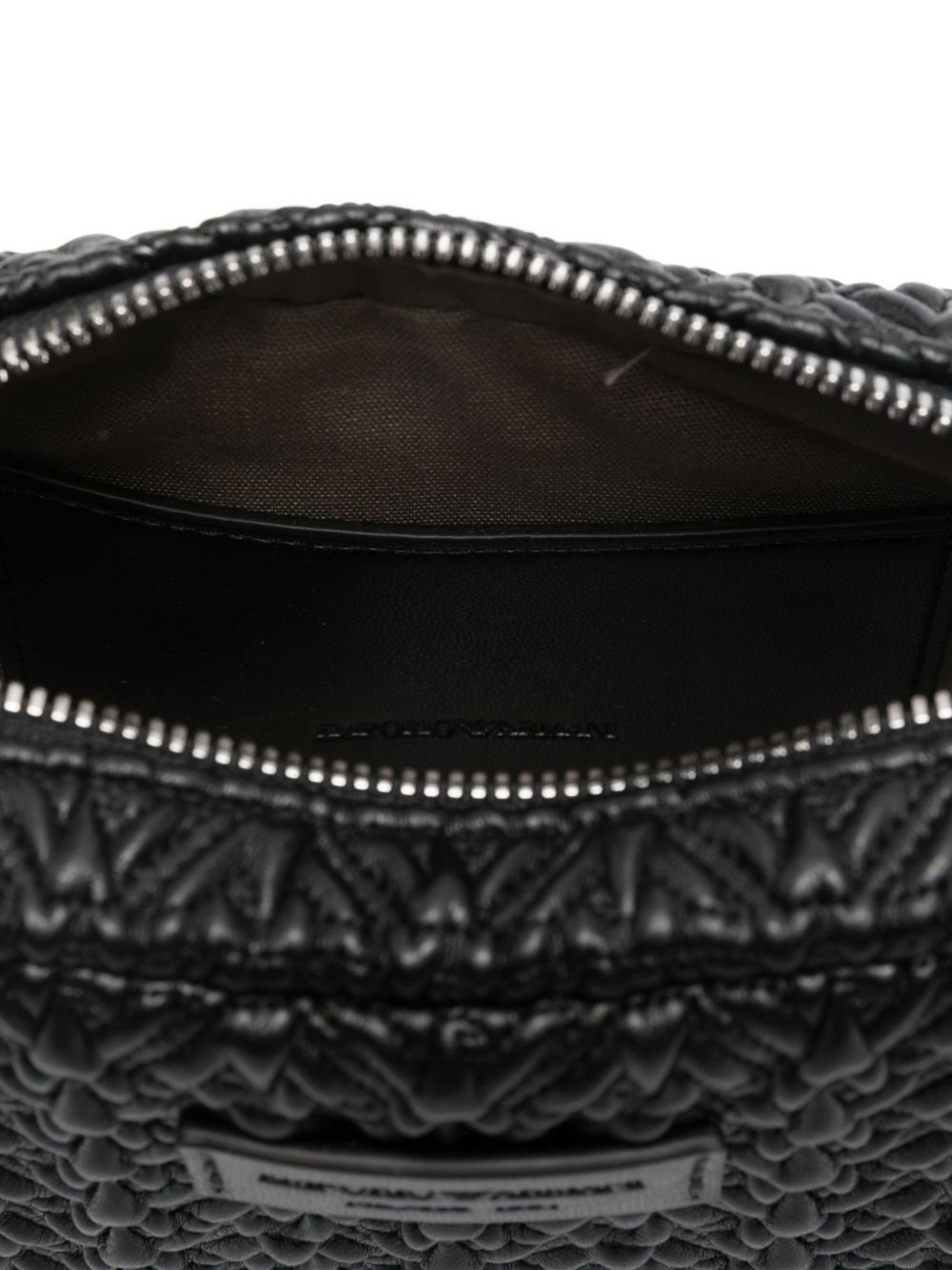 Emporio Armani Embossed camera case with chain shoulder strap Emporio Armani