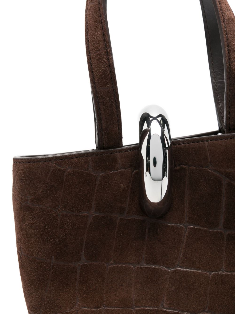 JACQUEMUS Crocodile-Effect Ring-Detail Tote Bag JACQUEMUS