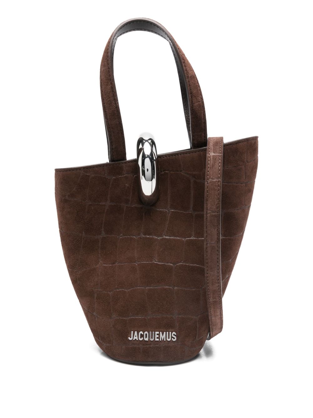 JACQUEMUS  Crocodile-Effect Ring-Detail Tote Bag JACQUEMUS
