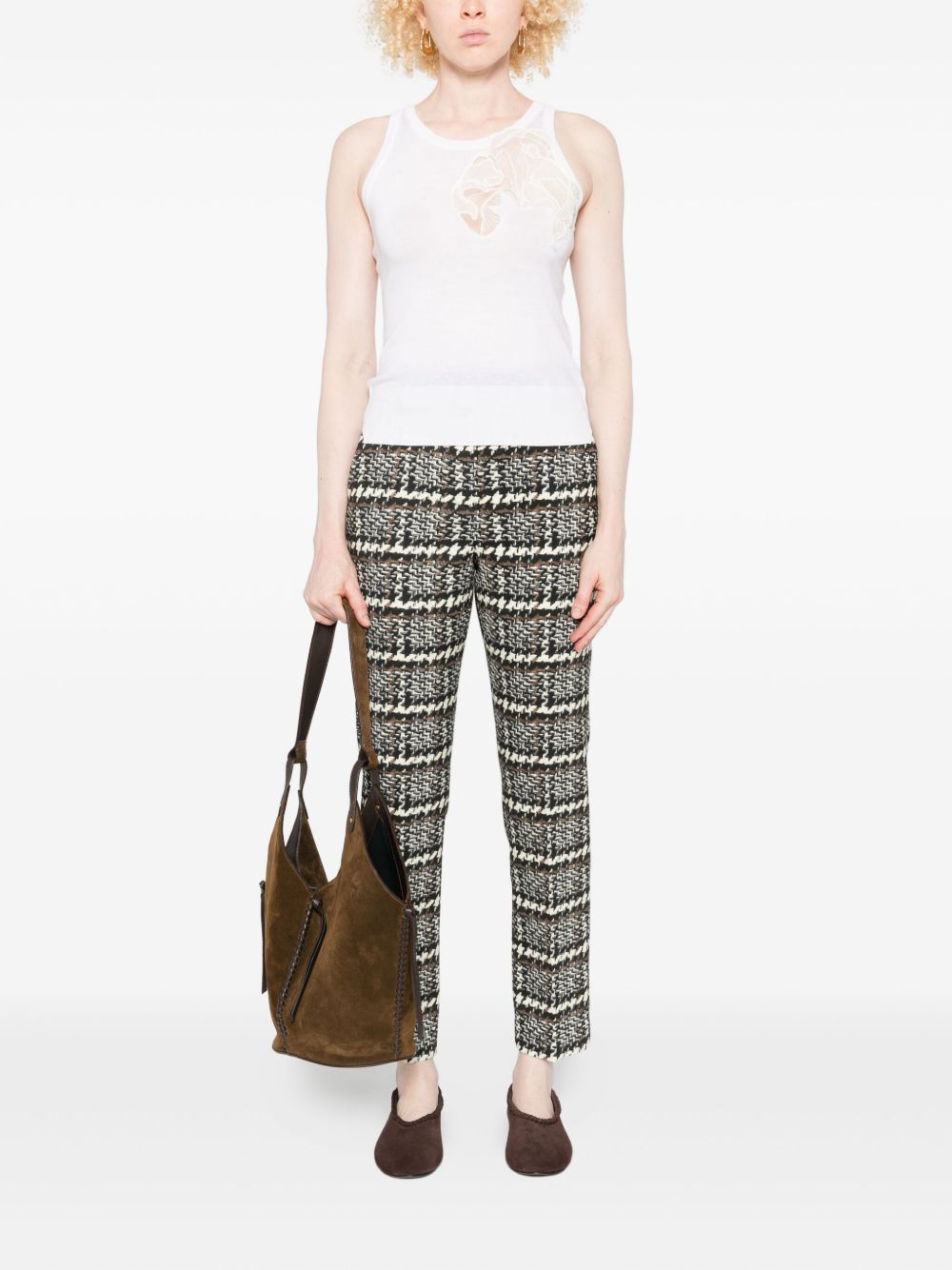 Ermanno Scervino Lace-embellished tank top Ermanno Scervino