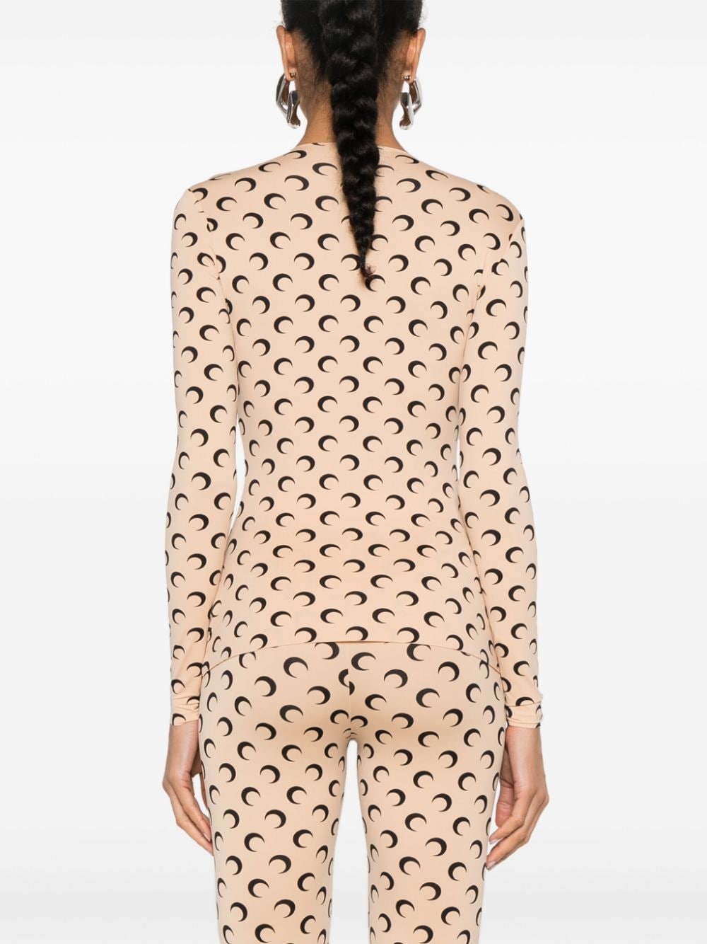 Marine Serre Crescent Moon-print top Marine Serre