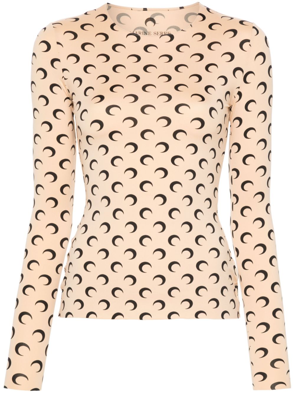 Marine Serre Crescent Moon-print top Marine Serre