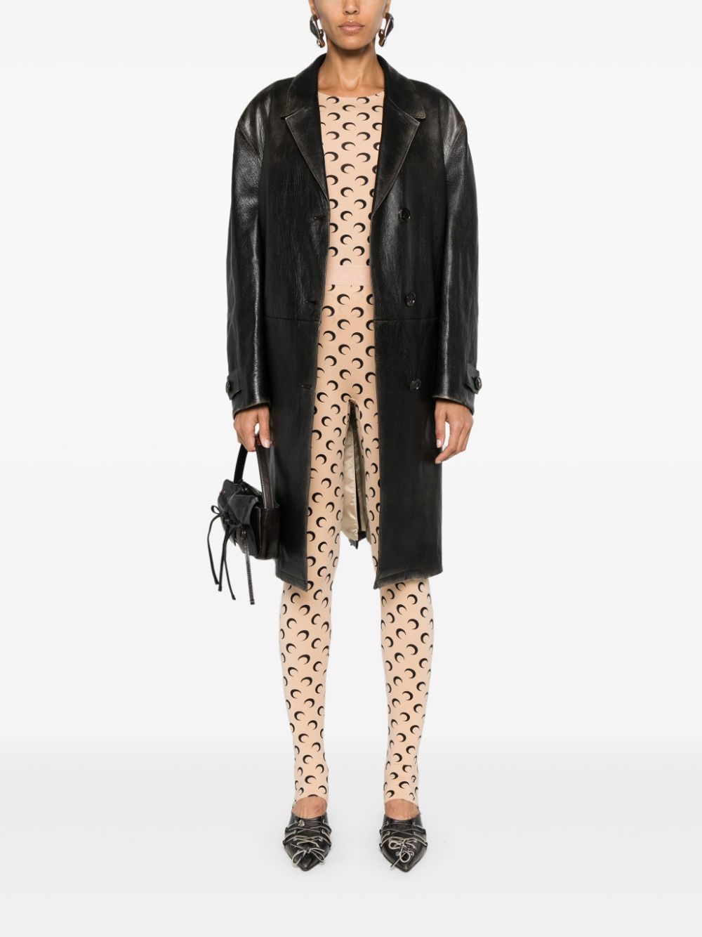 Marine Serre Crescent Moon-print top Marine Serre