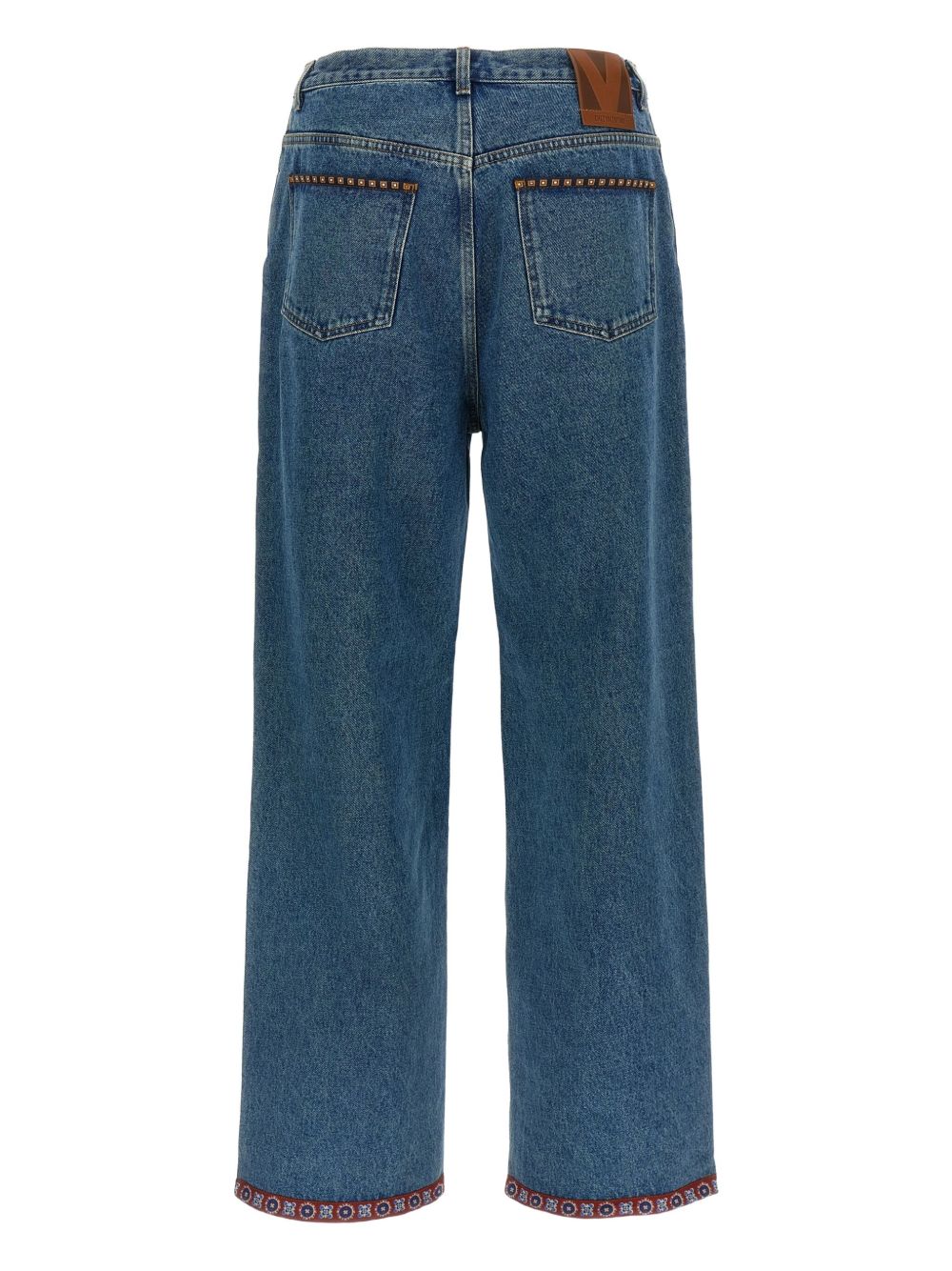 Valentino Floral-insert jeans Valentino
