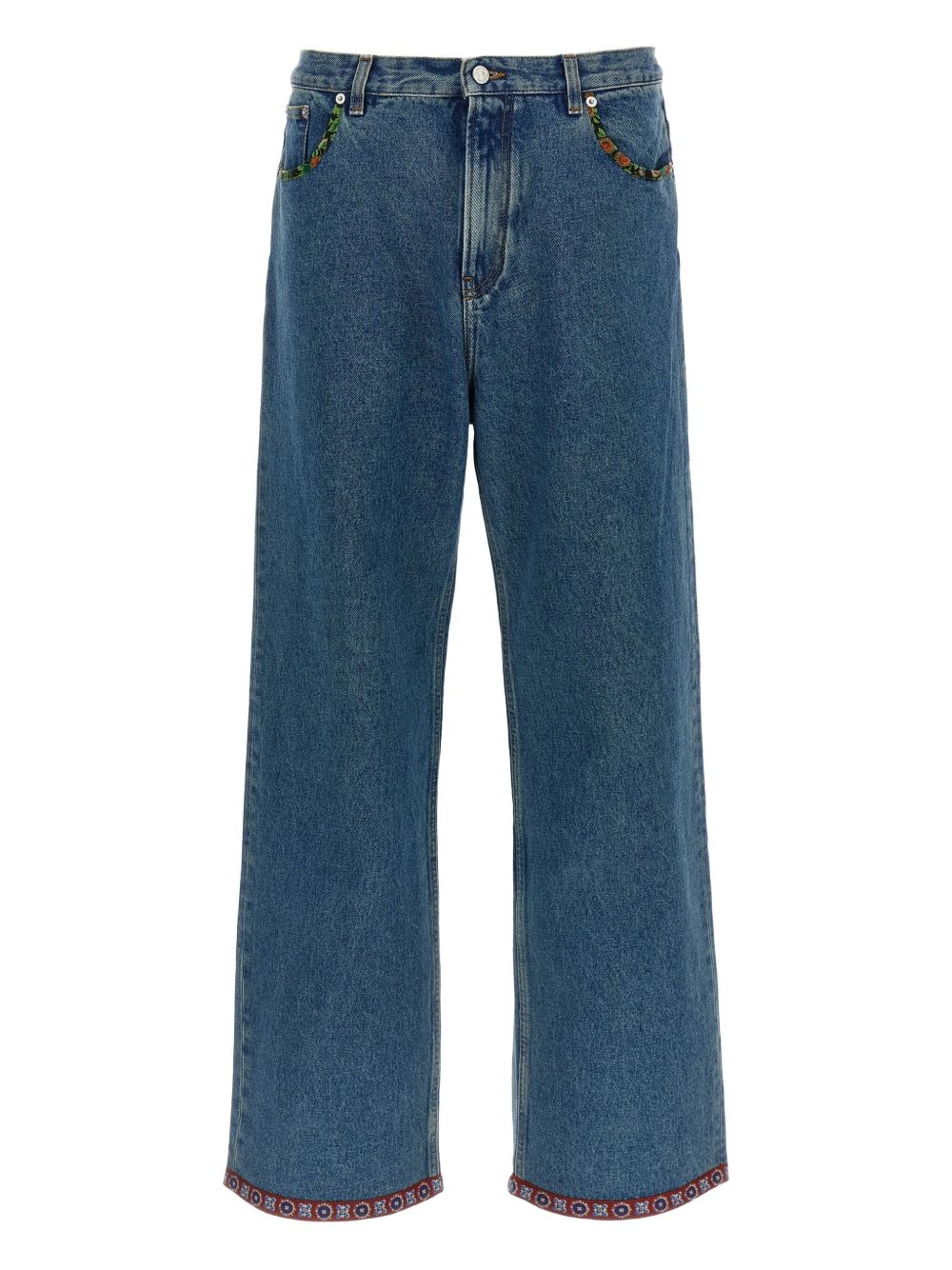Valentino Floral-insert jeans Valentino