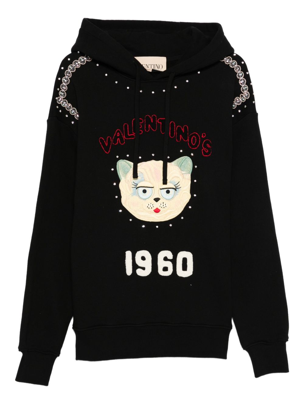 Valentino Cat-embroidered hoodie Valentino