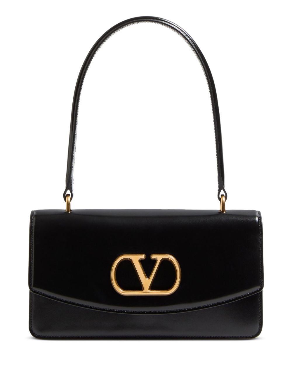 Valentino Garavani Vain Glossy Calfskin Handle Bag Valentino Garavani