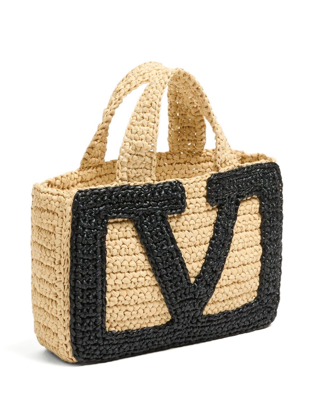 Valentino Garavani Viva Superstar Small Raffia Shopping Bag Valentino Garavani