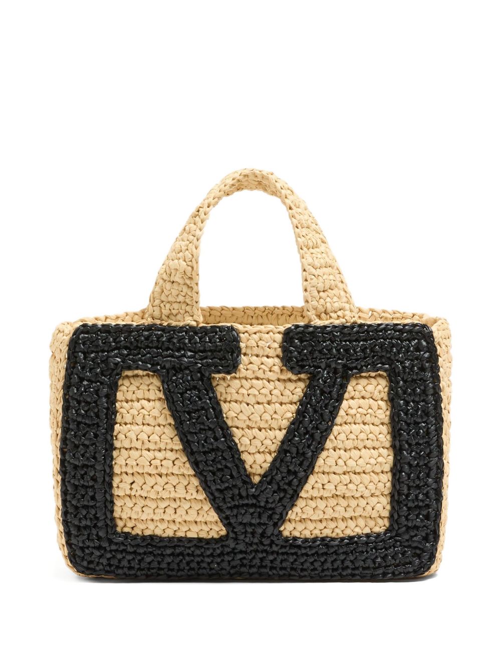 Valentino Garavani Viva Superstar Small Raffia Shopping Bag Valentino Garavani
