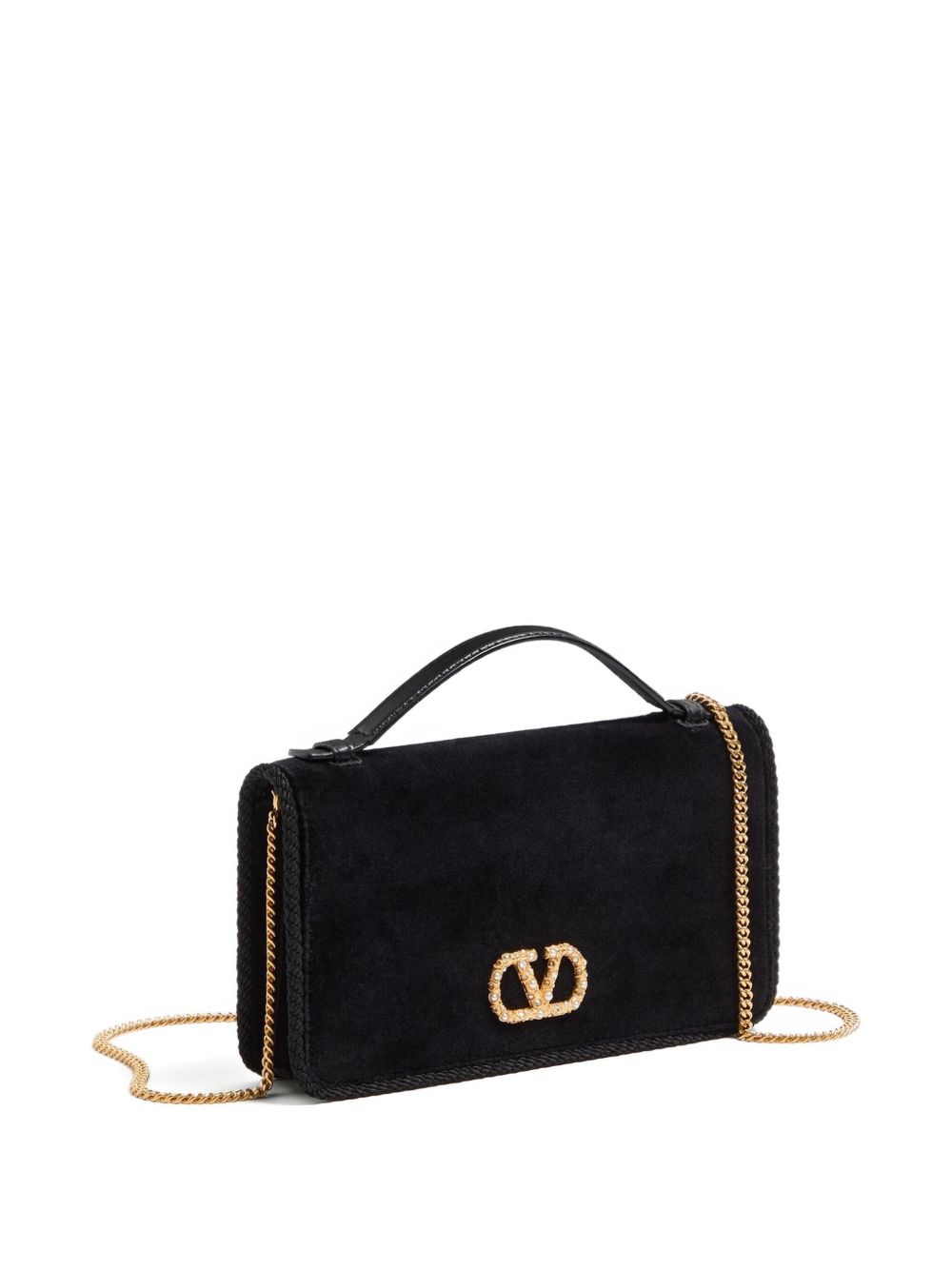 Valentino Garavani Suede flap shoulder bag