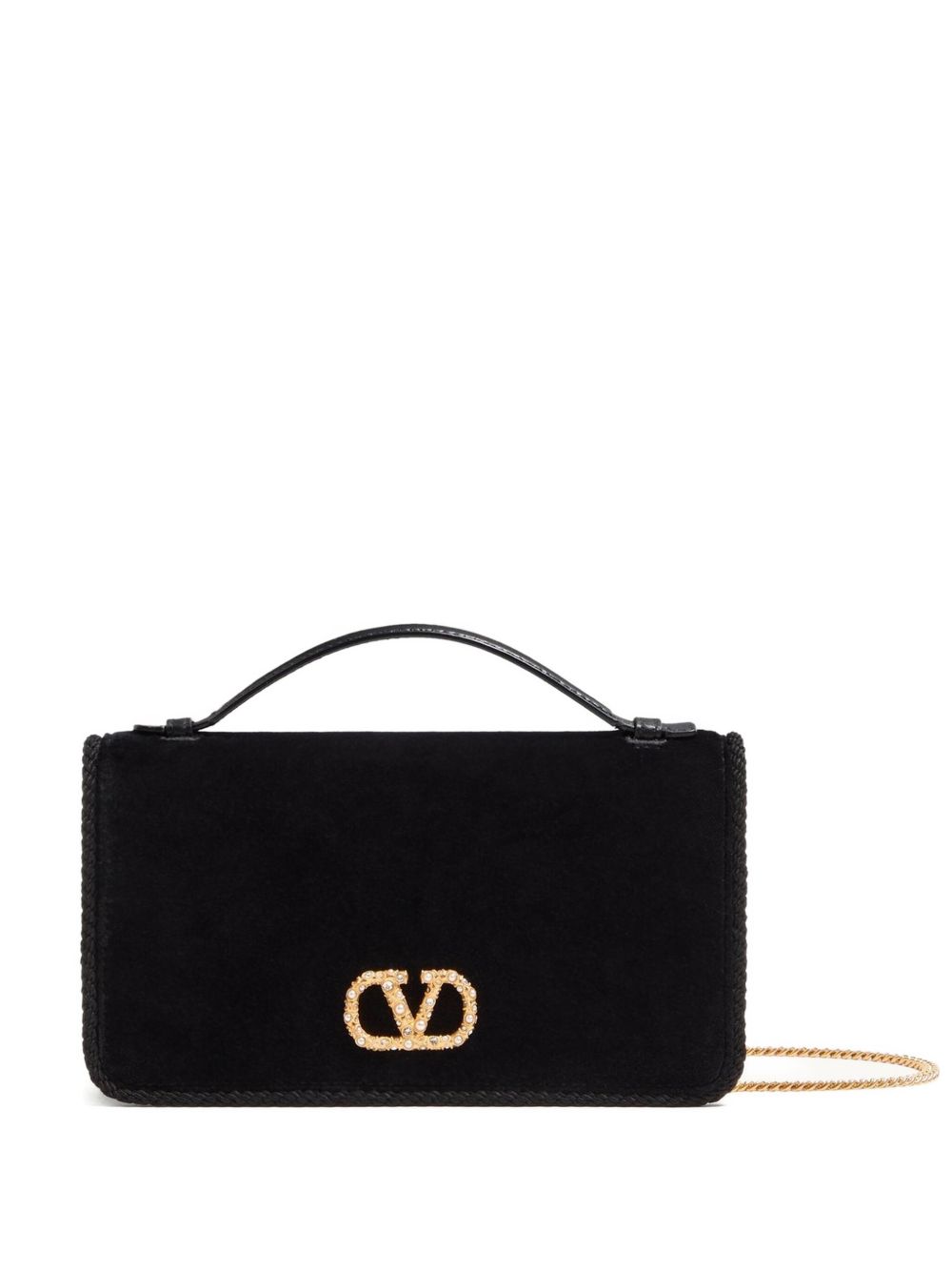 Valentino Garavani Suede flap shoulder bag Valentino Garavani