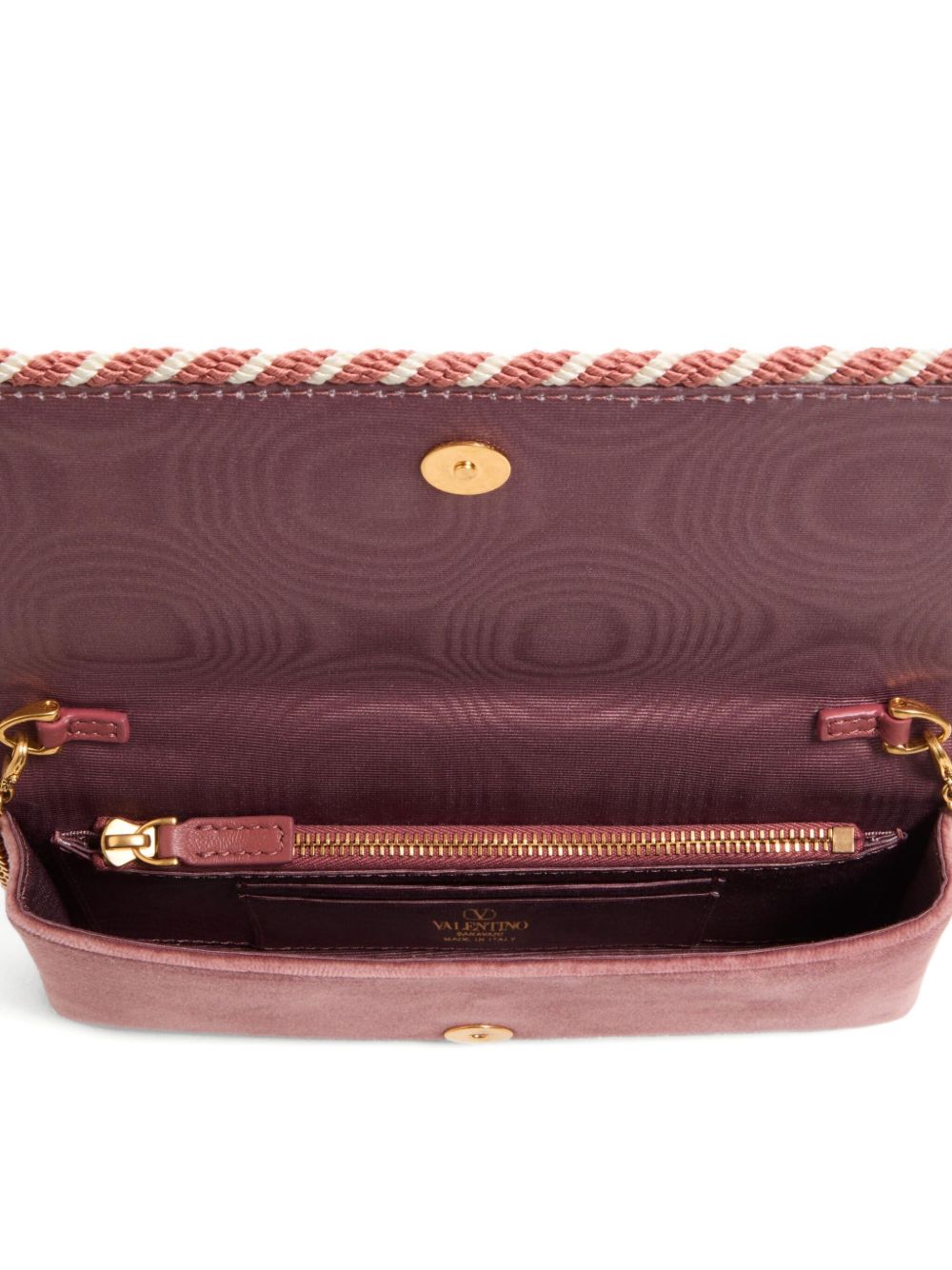 Valentino Garavani Braided edge leather handbag Valentino Garavani