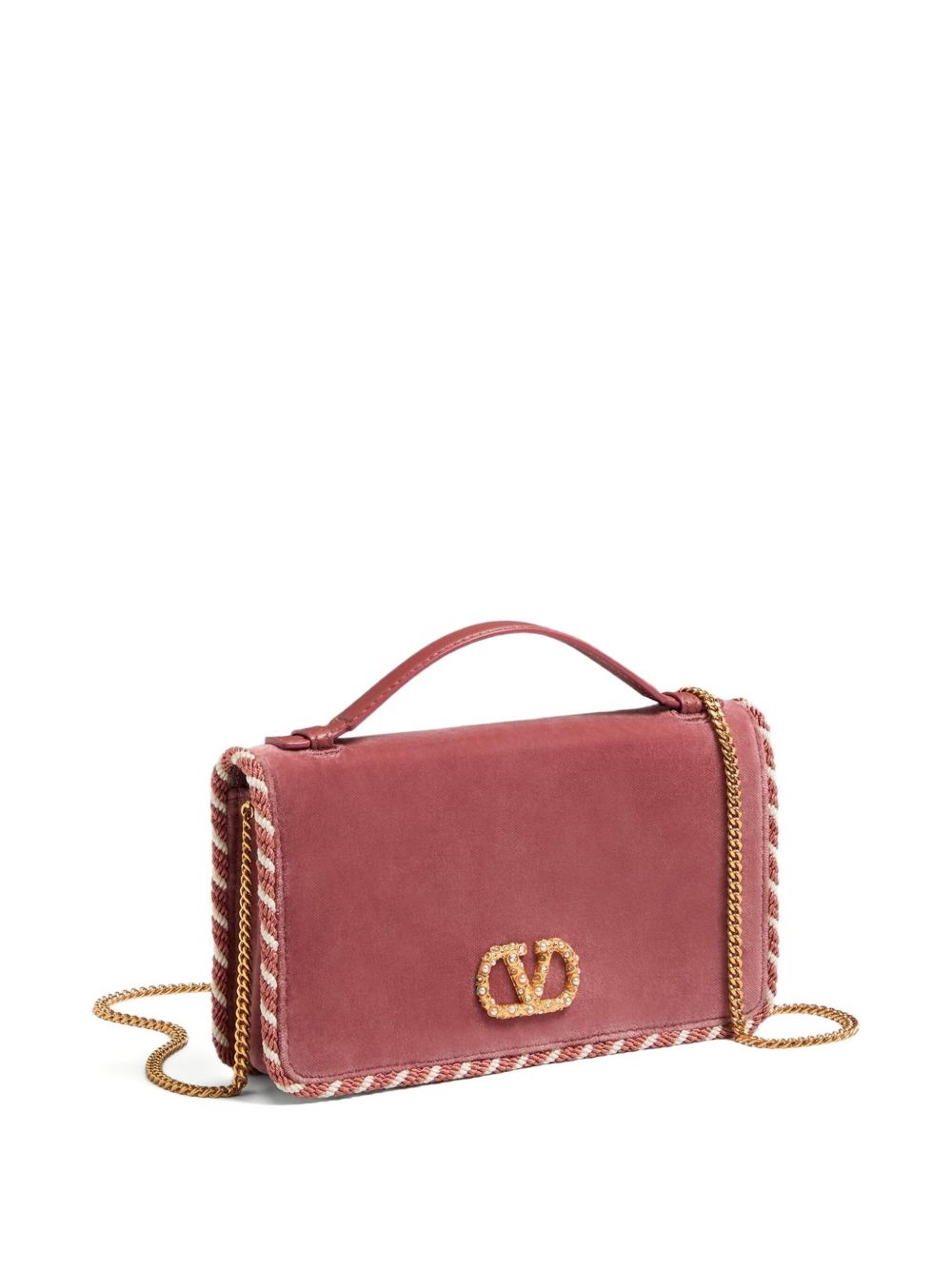 Valentino Garavani Braided edge leather handbag