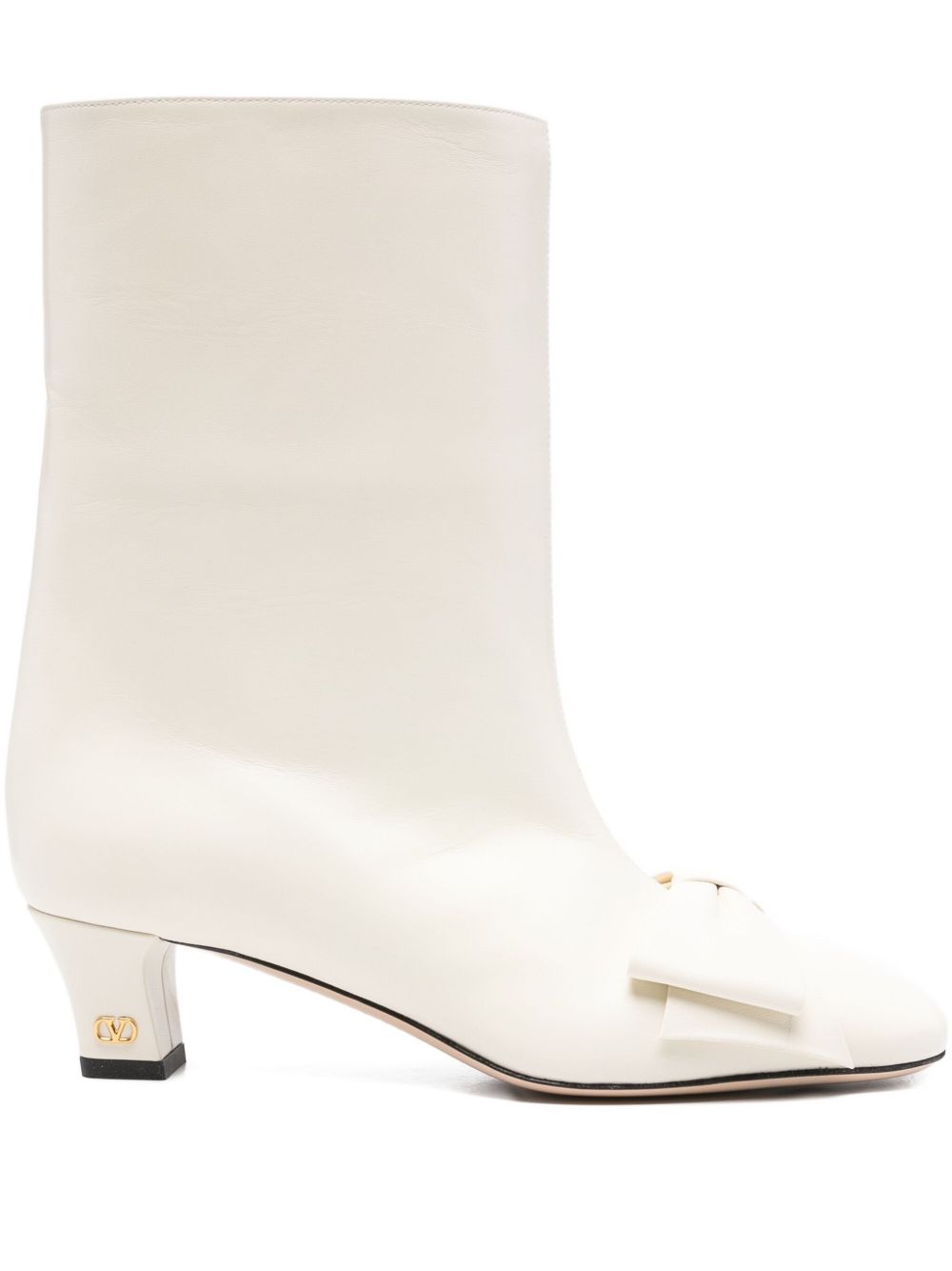 Valentino Garavani 40mm Bow Leather Boots Valentino Garavani