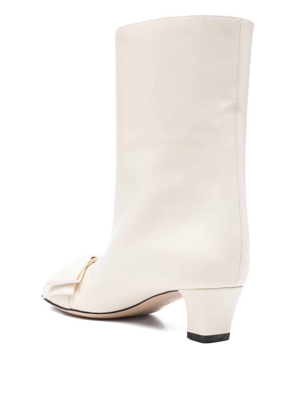 Valentino Garavani 40mm Bow Leather Boots Valentino Garavani