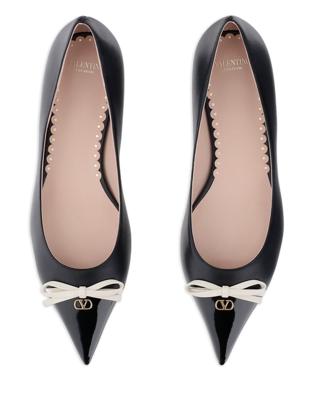 Valentino Garavani Bepointy leather ballet flats Valentino Garavani