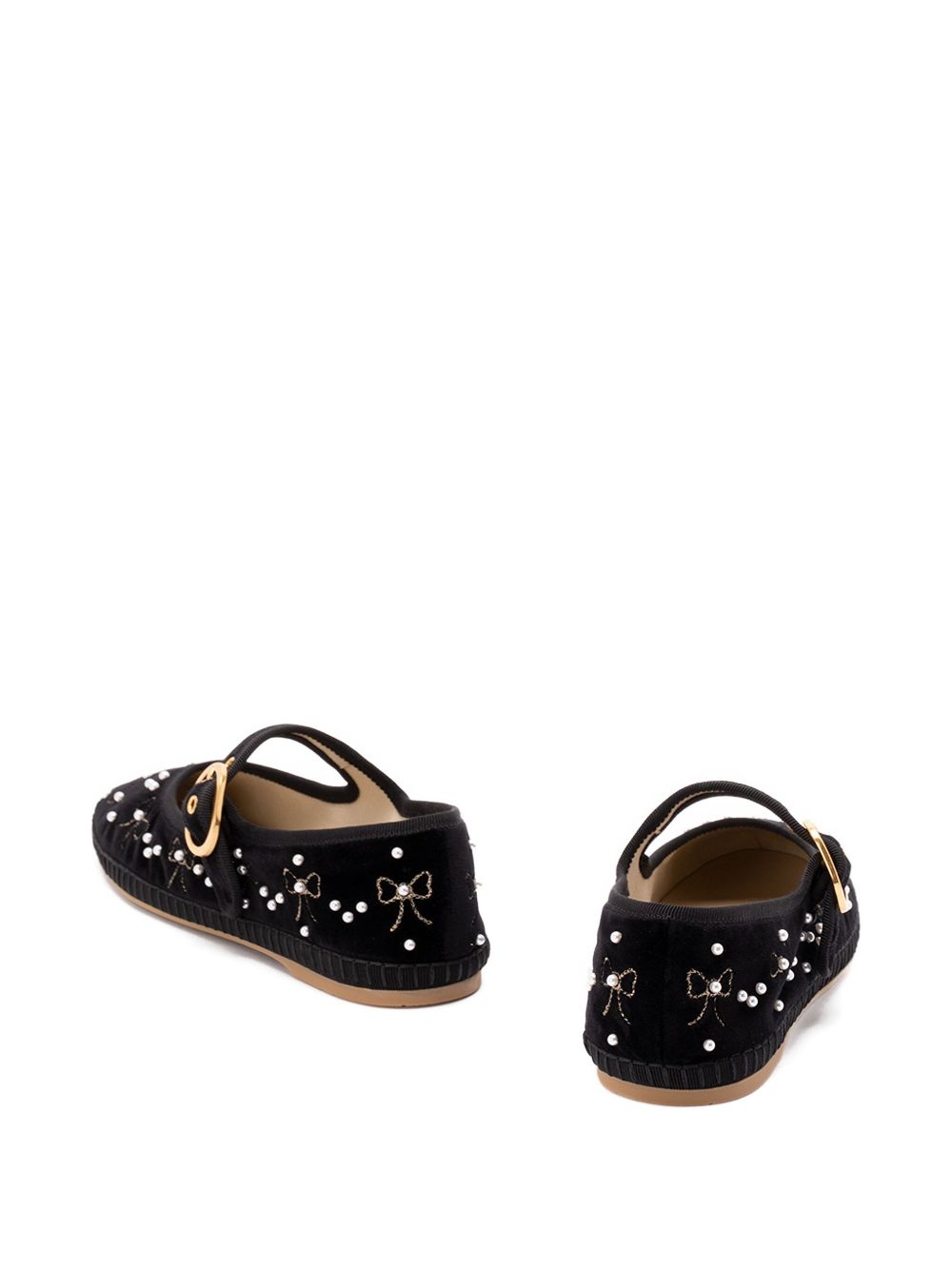 Valentino Garavani VLogo bow-embellished ballet flats Valentino Garavani