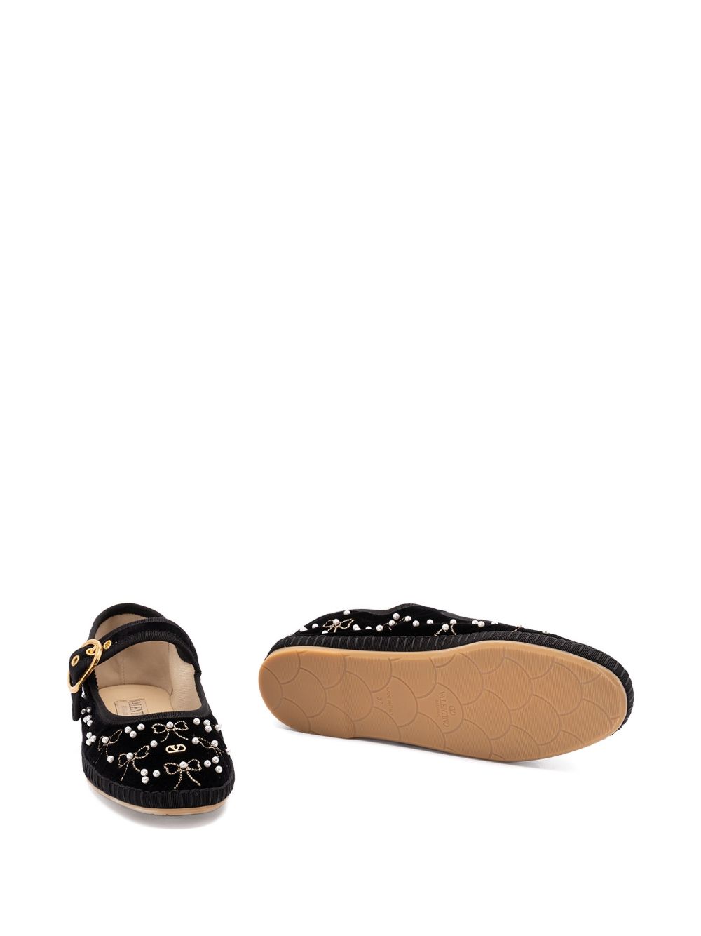 Valentino Garavani VLogo bow-embellished ballet flats Valentino Garavani