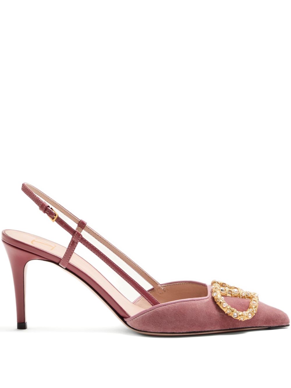 Valentino Garavani 80mm VLogo Signature embellished pumps Valentino Garavani