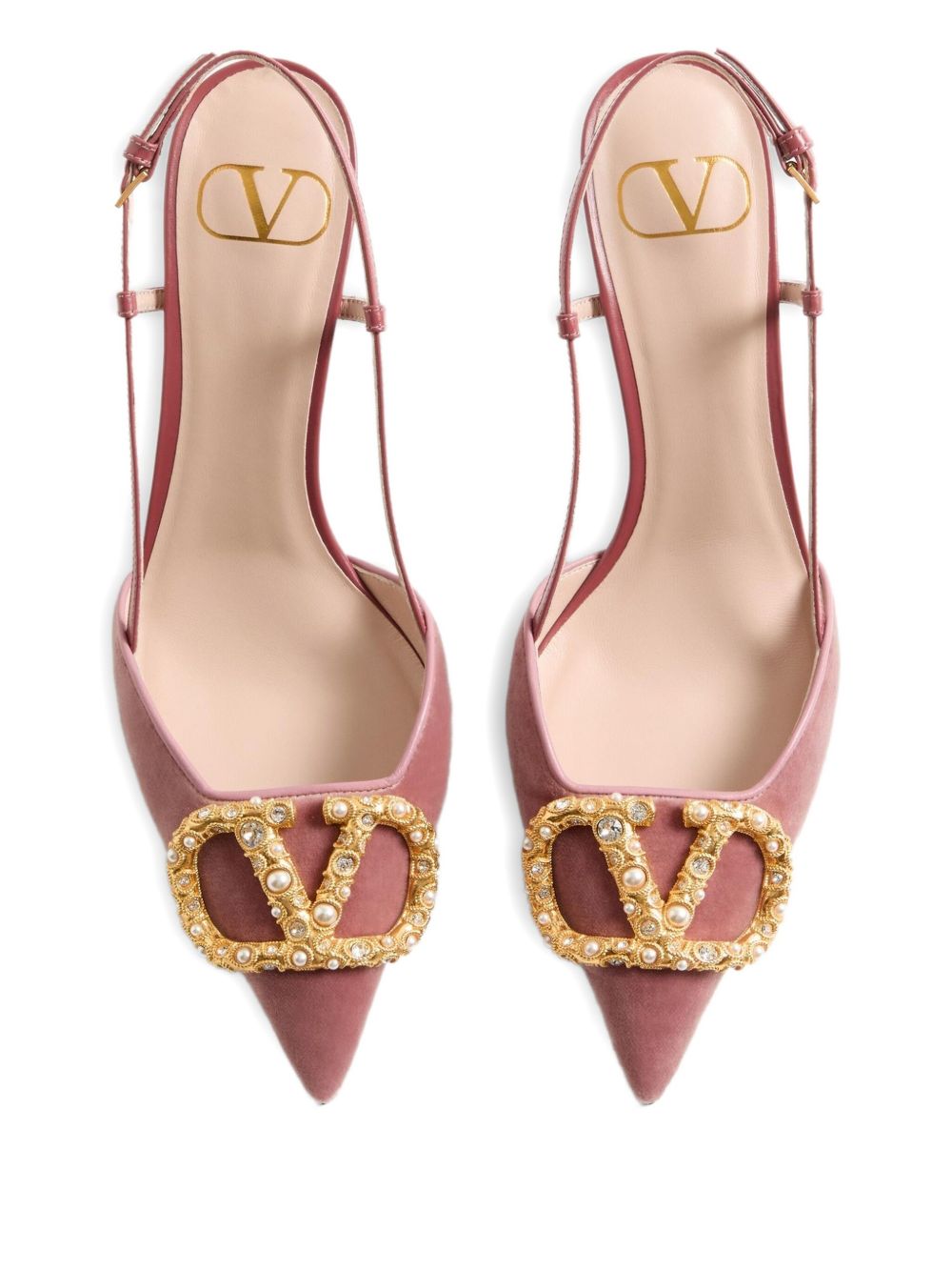 Valentino Garavani 80mm VLogo Signature embellished pumps Valentino Garavani