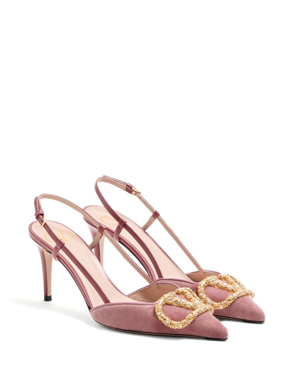 Valentino Garavani 80mm VLogo Signature embellished pumps Valentino Garavani