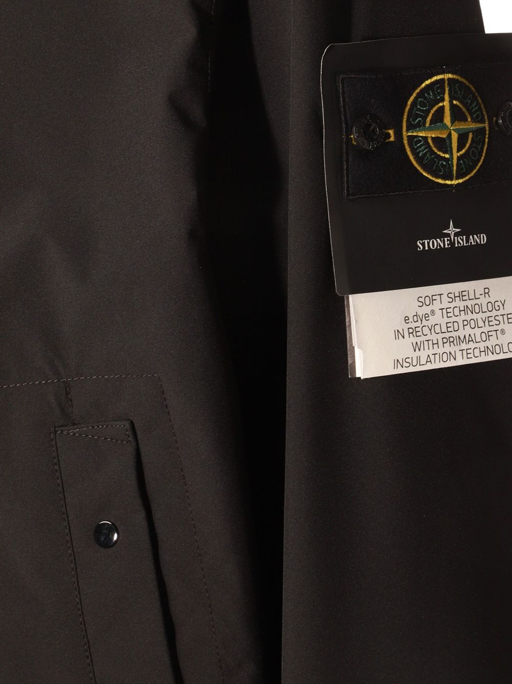 Stone Island Coats Black Stone Island