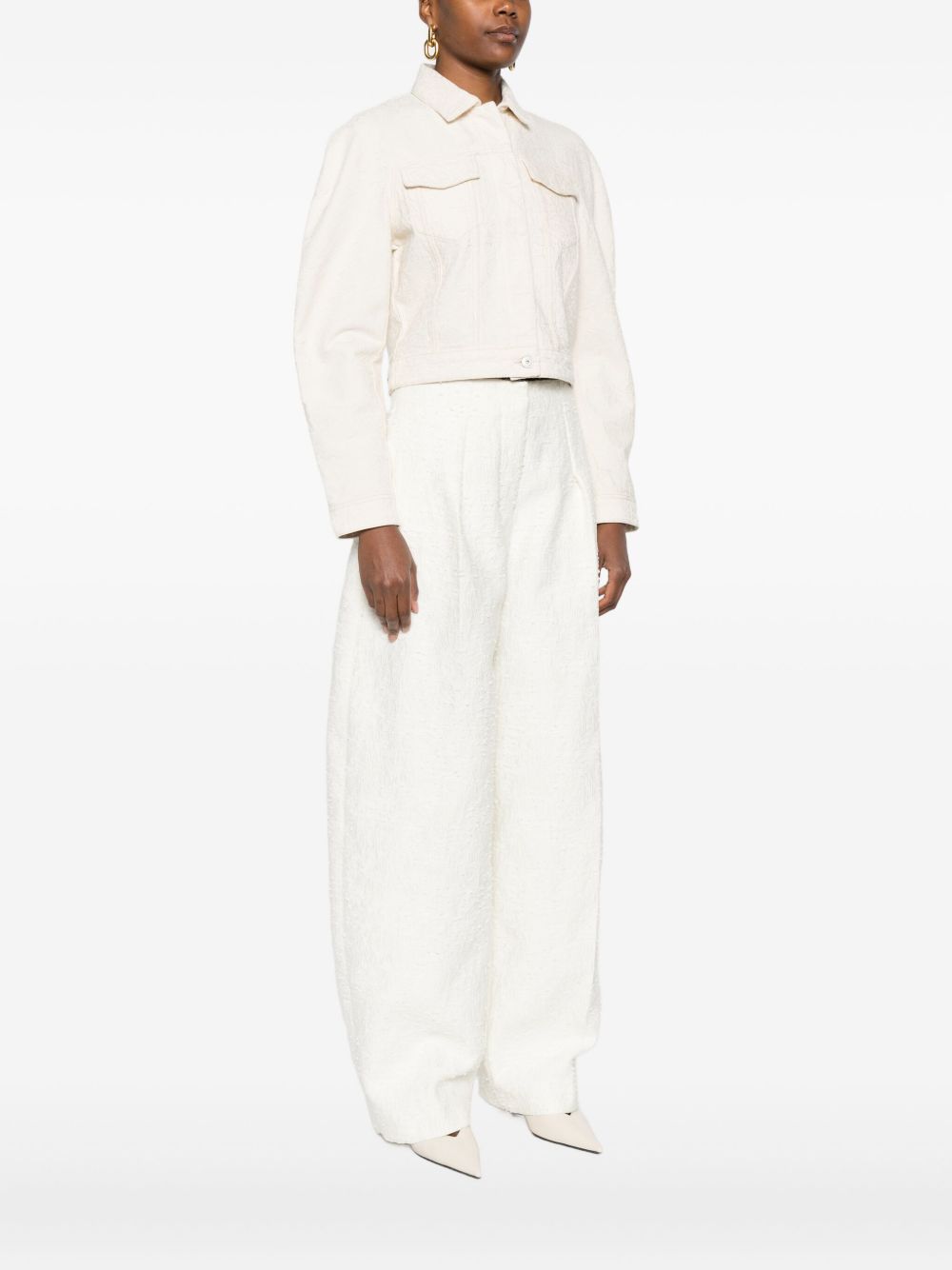 JACQUEMUS Coats White JACQUEMUS