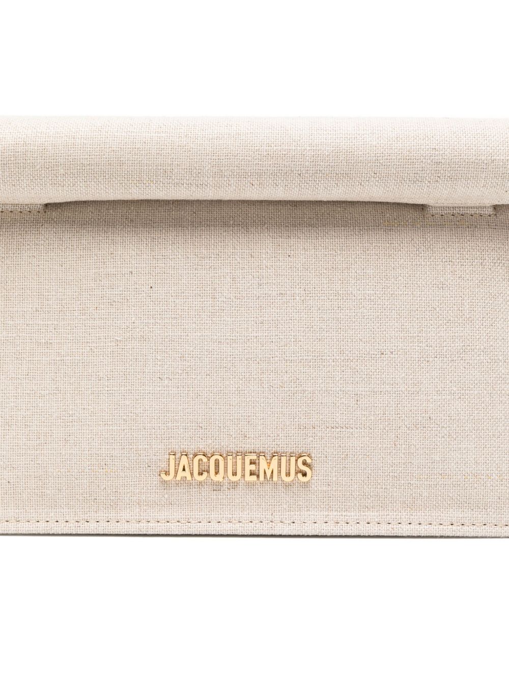 JACQUEMUS Rond Carré canvas clutch JACQUEMUS