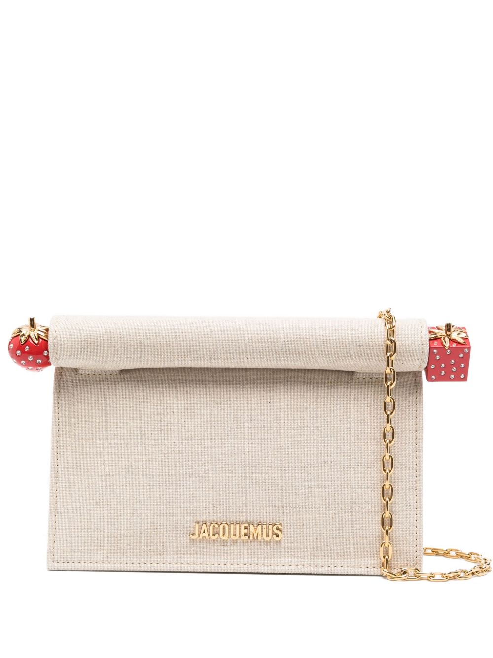 JACQUEMUS Rond Carré canvas clutch JACQUEMUS