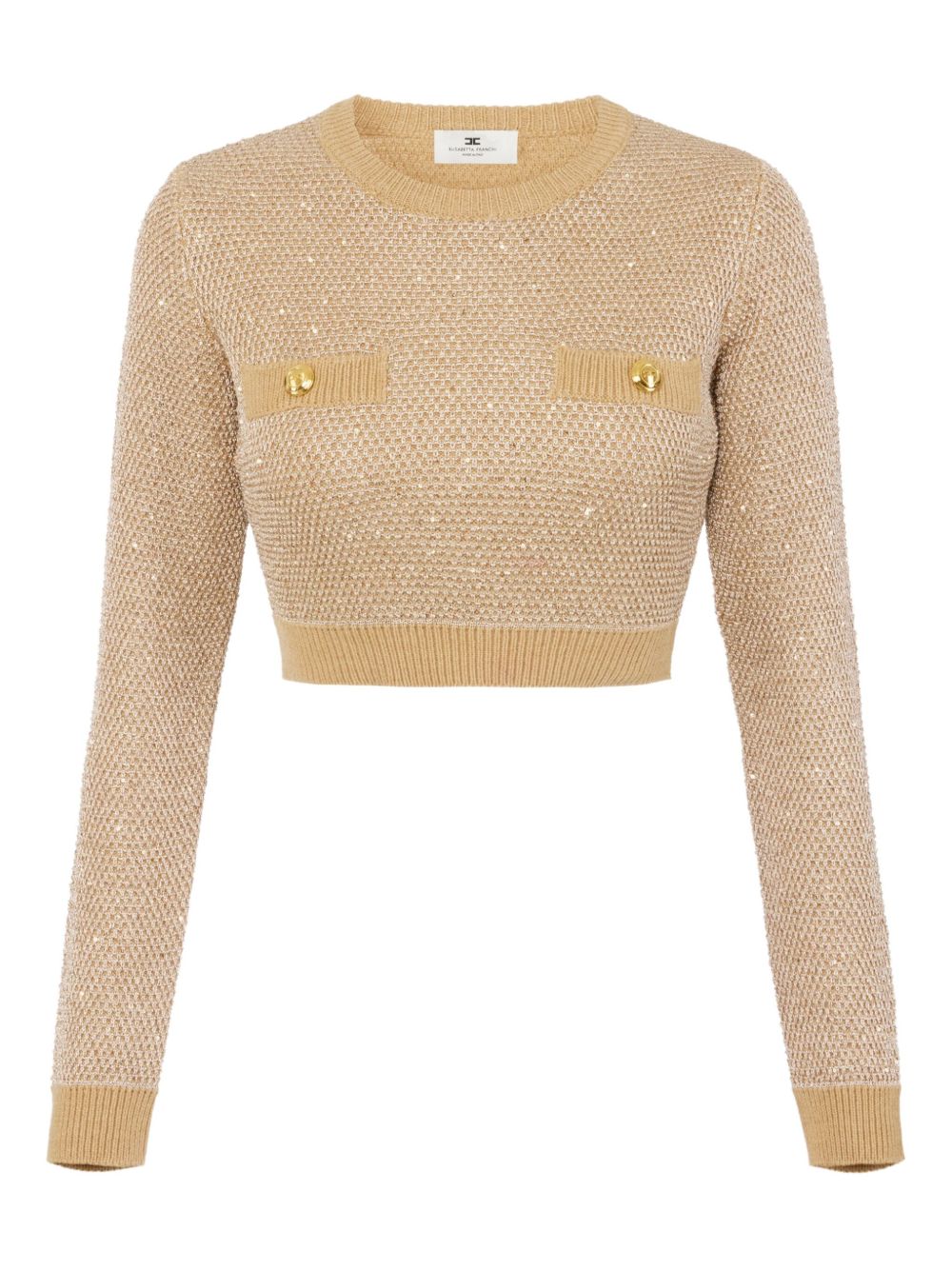 Elisabetta Franchi Sweaters Beige Elisabetta Franchi