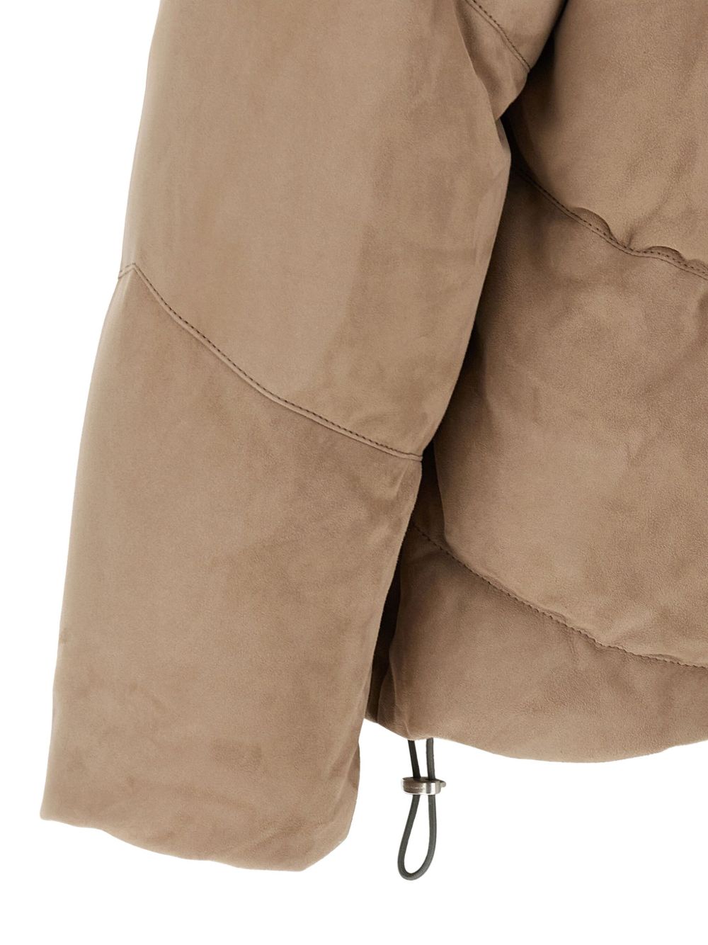 Brunello Cucinelli Quilted suede down jacket Brunello Cucinelli
