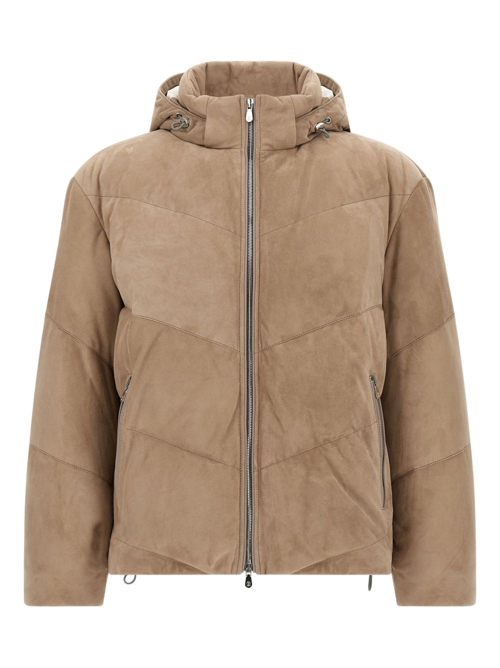 Brunello Cucinelli Quilted suede down jacket Brunello Cucinelli
