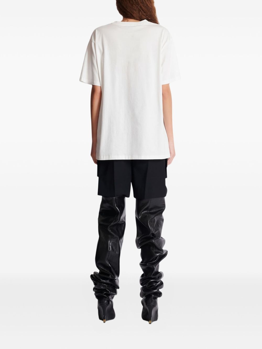 Balmain Short-sleeved T-shirt with leopard print Balmain