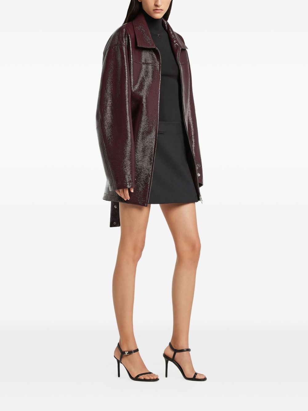 Courreges Coats Bordeaux Courreges