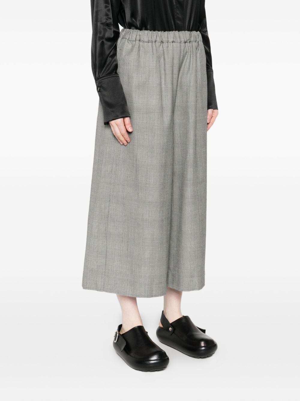 Comme Des Garcons Checked elasticated-waist trousers Comme Des Garcons