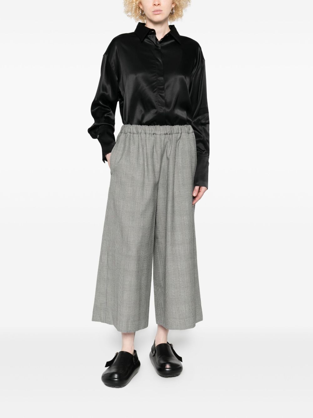 Comme Des Garcons Checked elasticated-waist trousers Comme Des Garcons