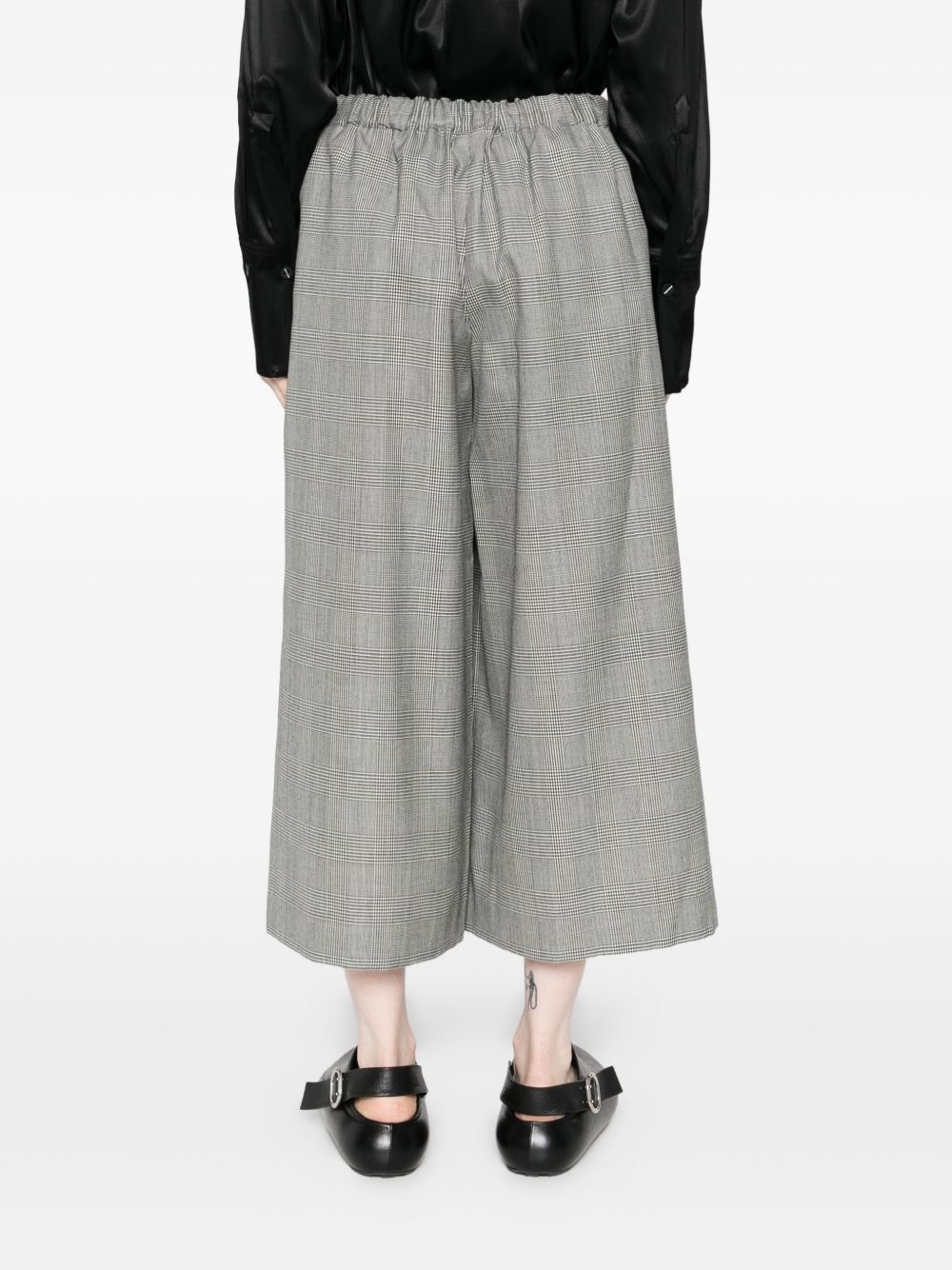 Comme Des Garcons Checked elasticated-waist trousers Comme Des Garcons