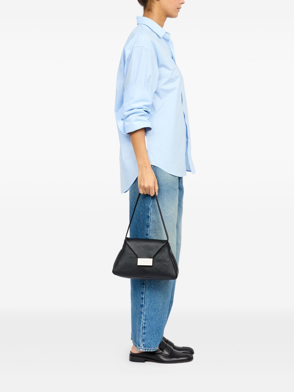 MM6 Maison Margiela Numeric leather clutch MM6 Maison Margiela