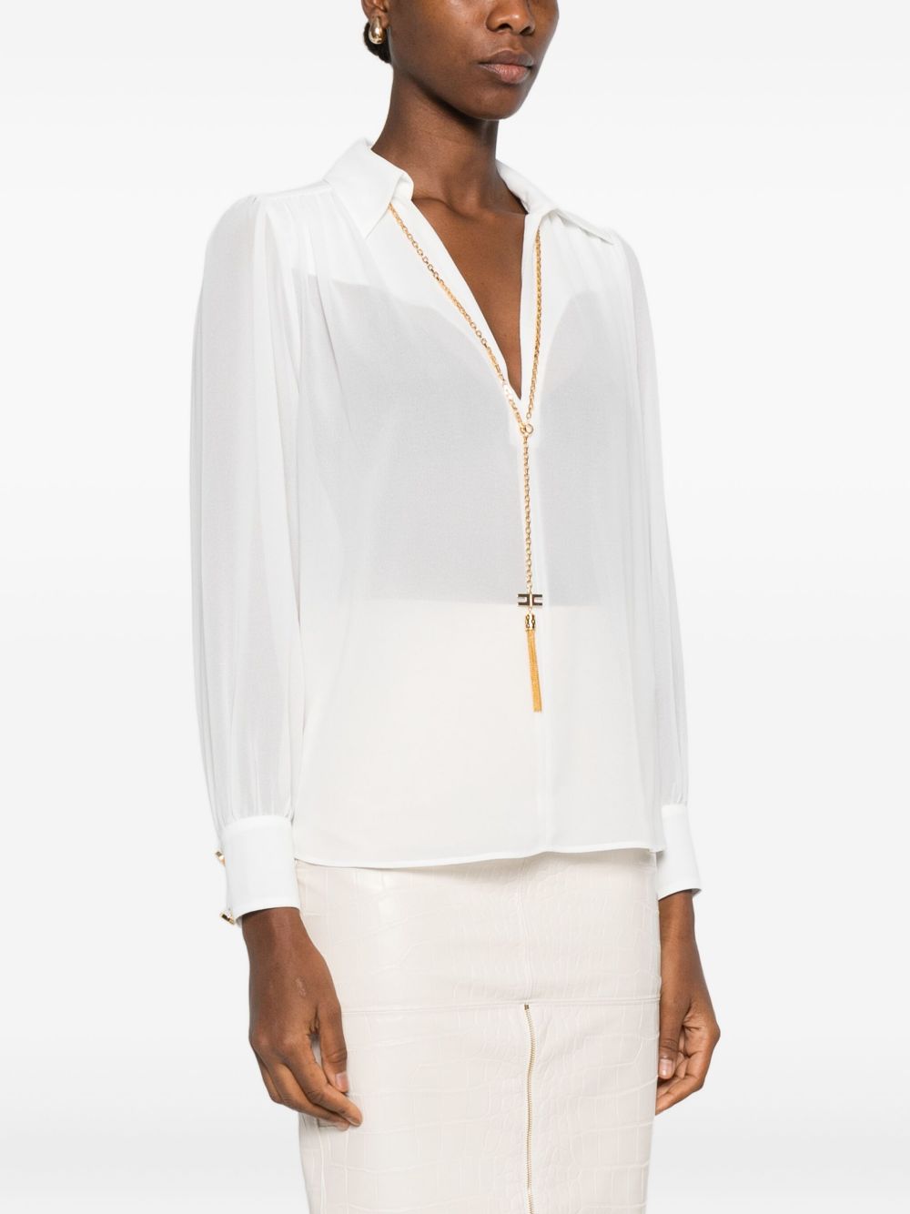 Elisabetta Franchi Shirts Ivory Elisabetta Franchi