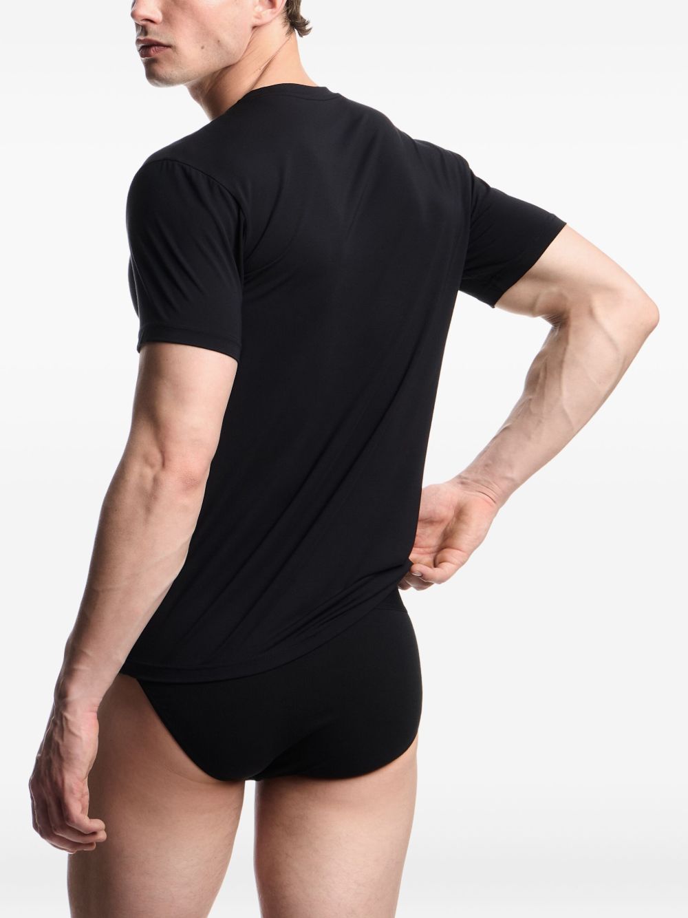 Emporio Armani Fitted loungewear T-shirt in soft modal Emporio Armani