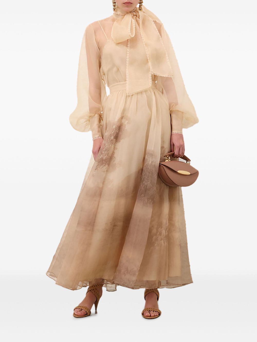 Zimmermann Memento organza maxi skirt Zimmermann
