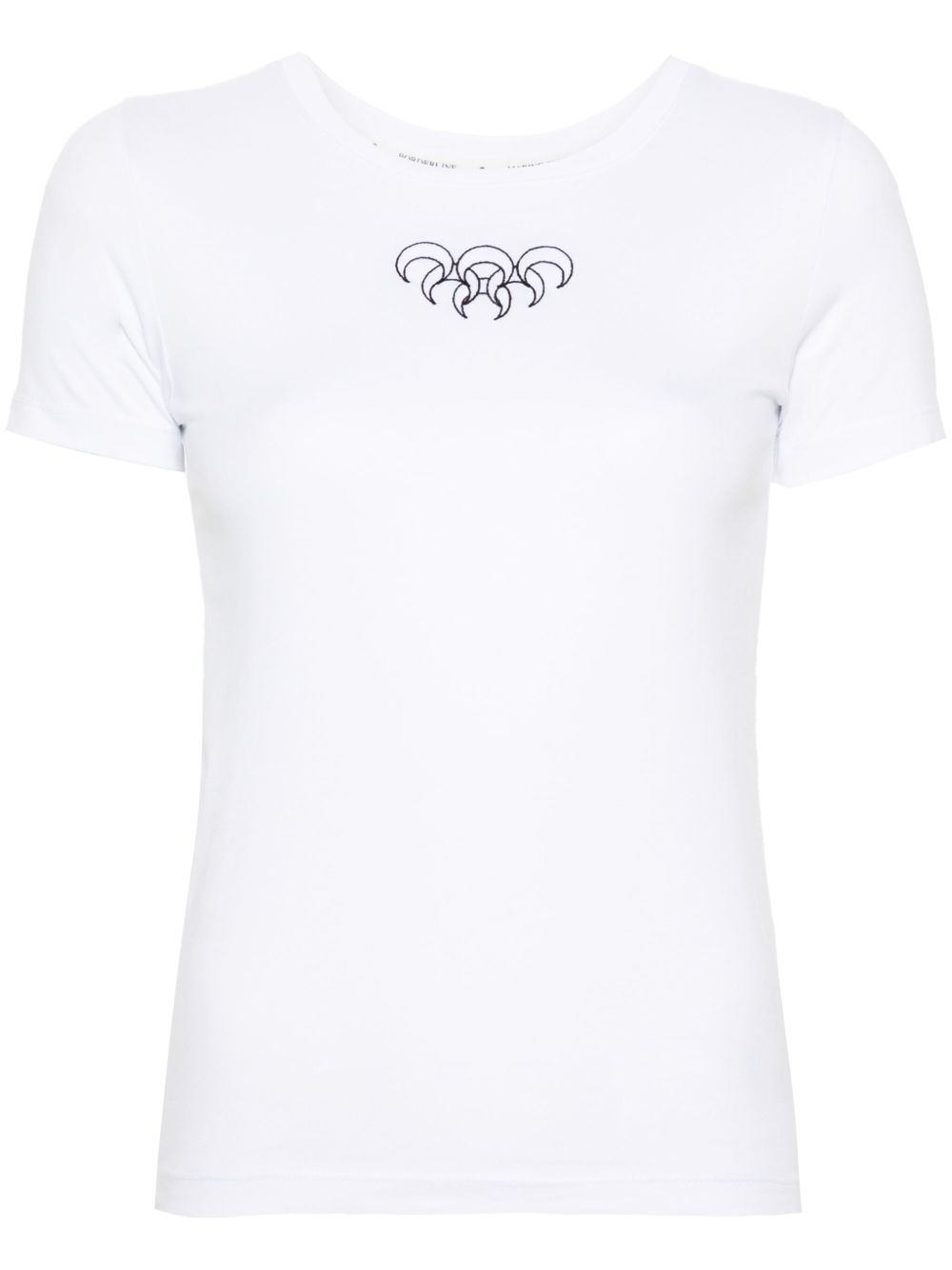 Marine Serre Crescent Moon-embroidery T-shirt Marine Serre