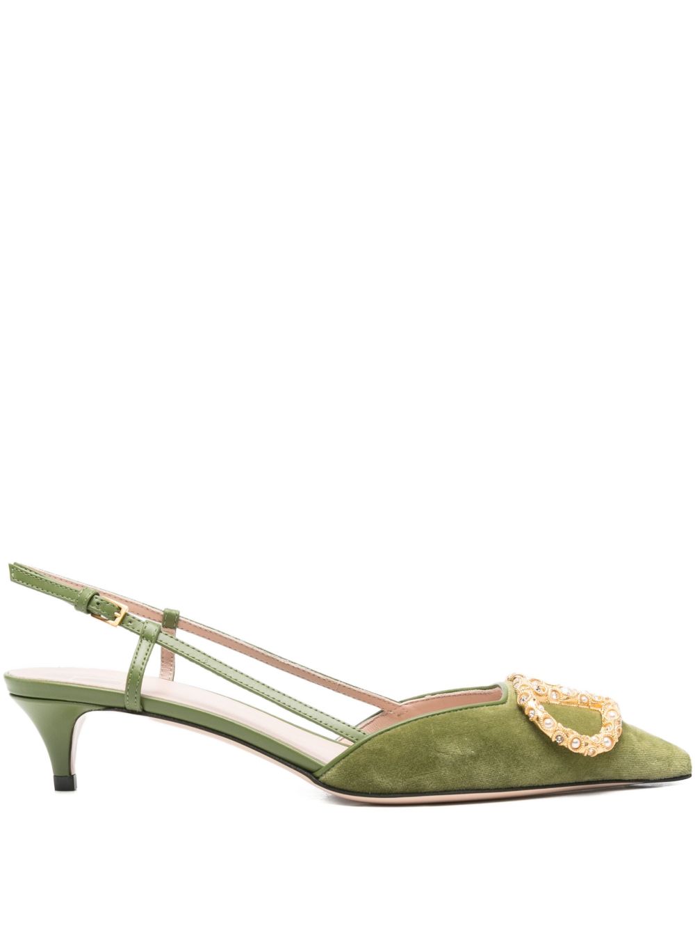 Valentino Garavani With Heel Green Valentino Garavani