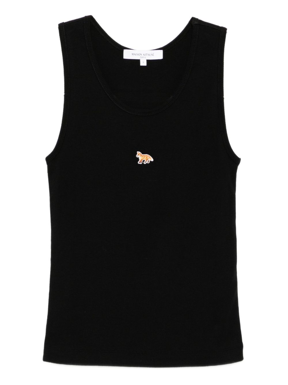 Maison Kitsuné Fox-embroidered tank top Maison Kitsuné