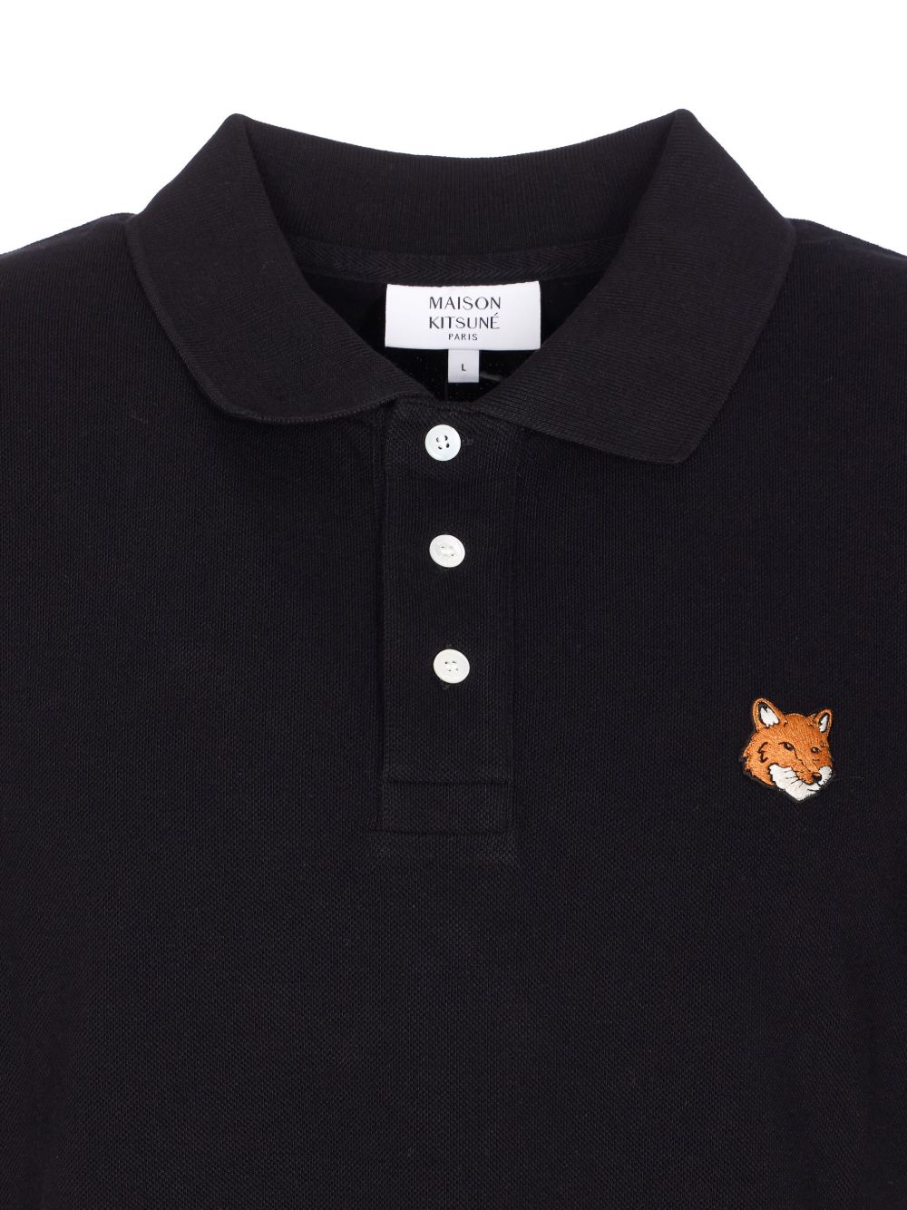 Maison Kitsuné Fox-patch polo shirt Maison Kitsuné