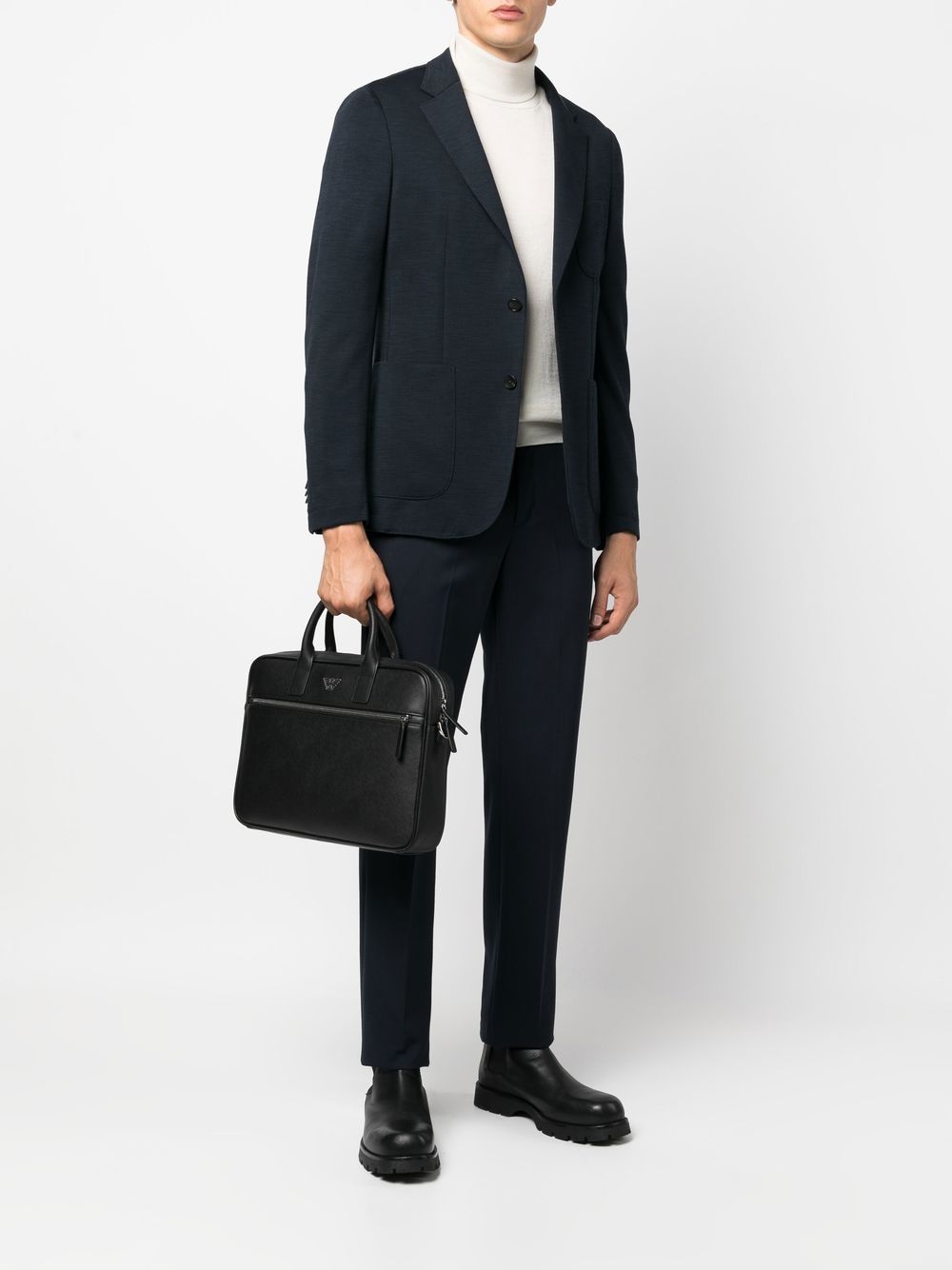 Emporio Armani Logo-plaque laptop case Emporio Armani