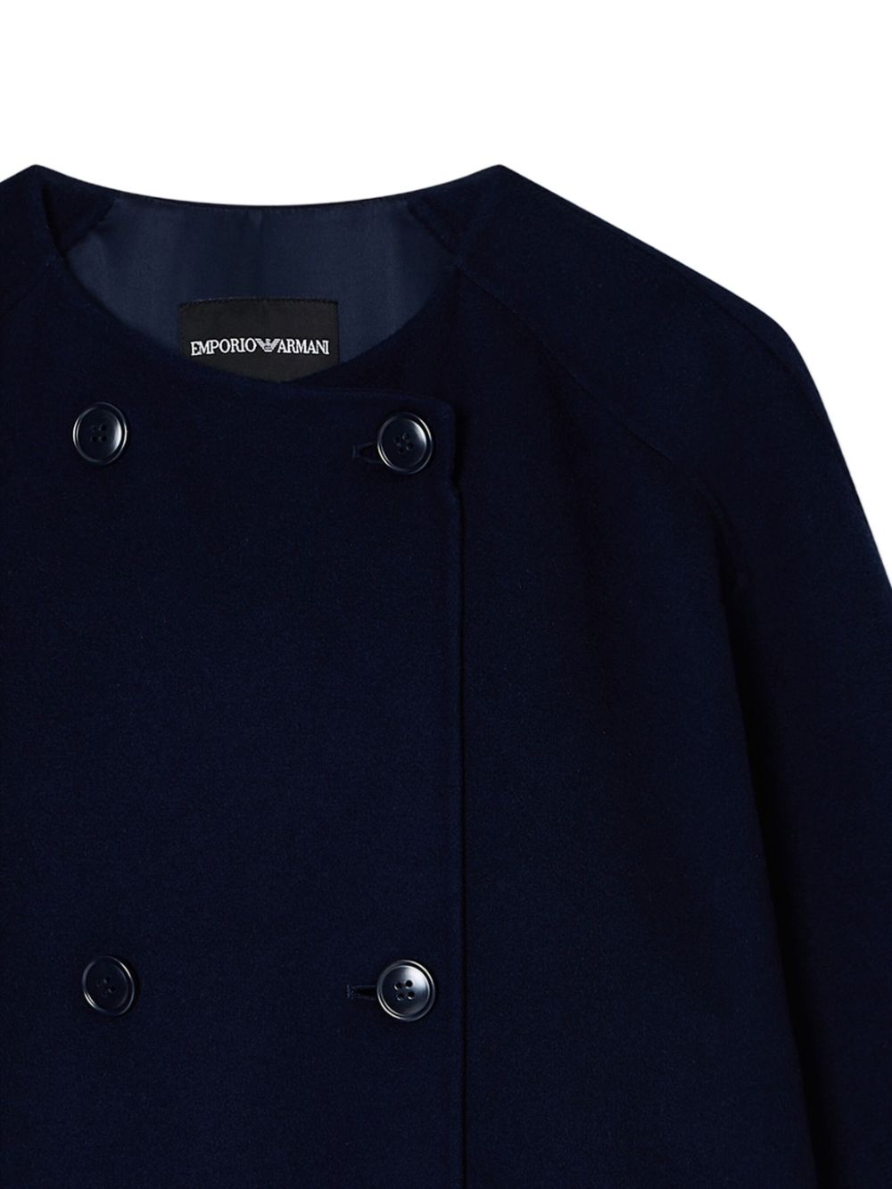 Emporio Armani Double-breasted wool and cashmere pea coat Emporio Armani