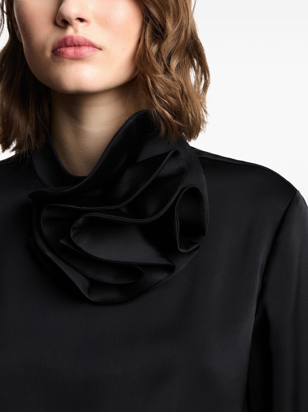 Emporio Armani Blouse with satin flower detail Emporio Armani