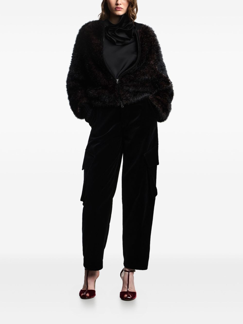 Emporio Armani Blouse with satin flower detail Emporio Armani