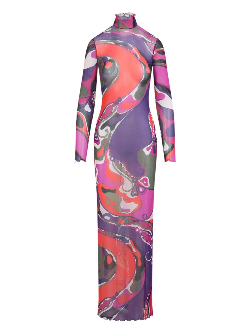 Pucci Swirl-print turtleneck dress Pucci